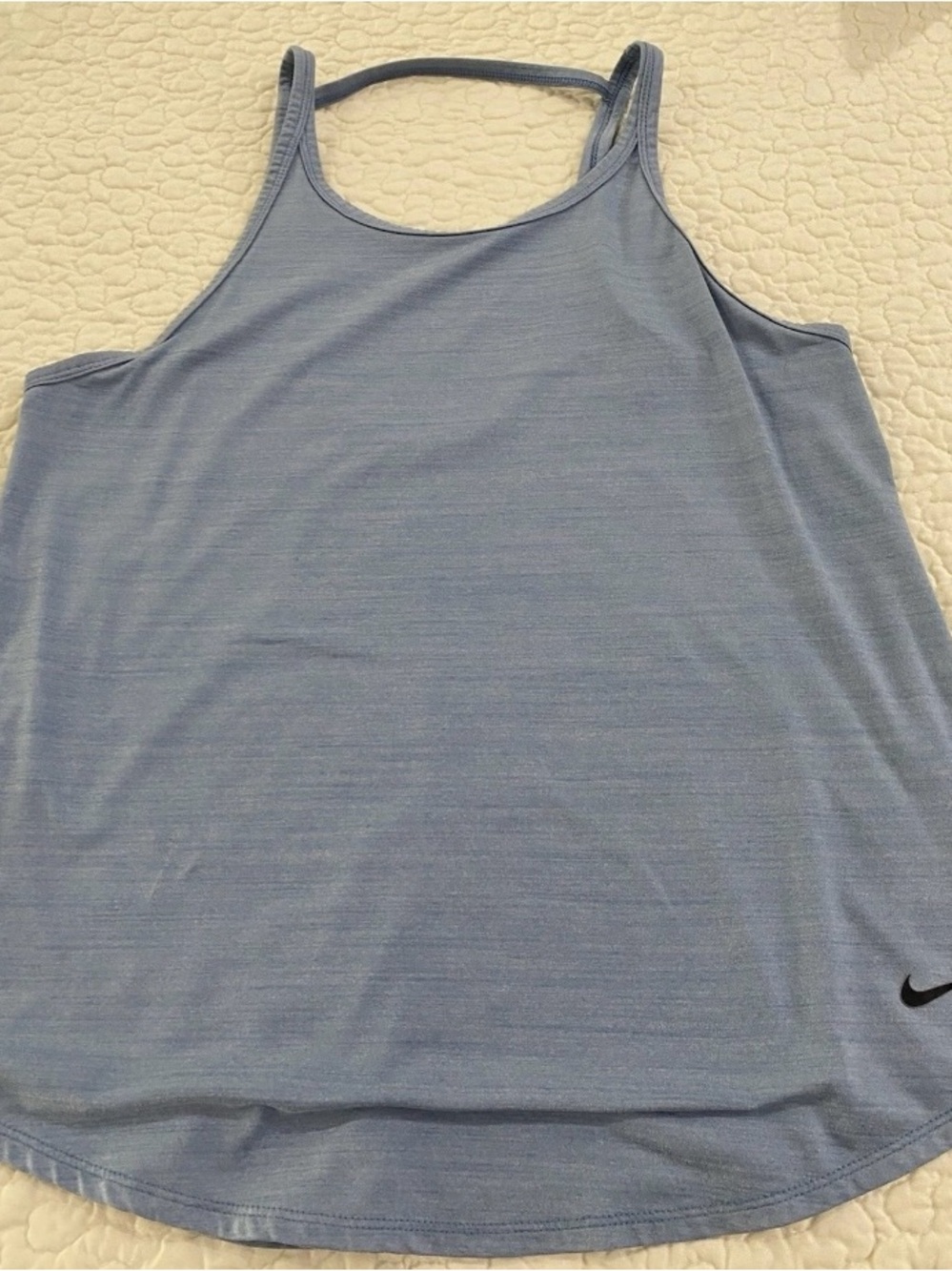 Women’s Nike Heather Light Blue Dri-FIT Tank
